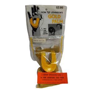 Don Johnsons Gold Palm Bowling Glove Womans Medium